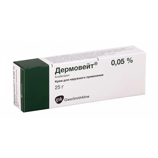Дермовейт 0.05% 25г крем ^ Дермовейт 0.05% 25г крем ^