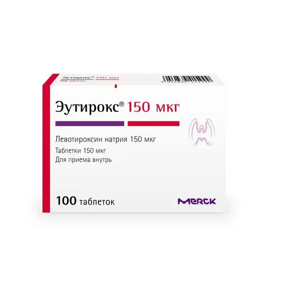 Эутирокс 150мкг №100 таб. ^ Эутирокс 150мкг №100 таб. ^