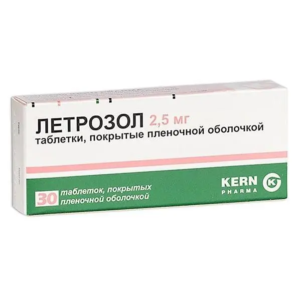 Летрозол 0,0025 №30 таб п/о ^ Летрозол 0,0025 №30 таб п/о ^