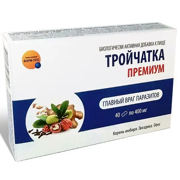 Тройчатка премиум капс 400мо №40