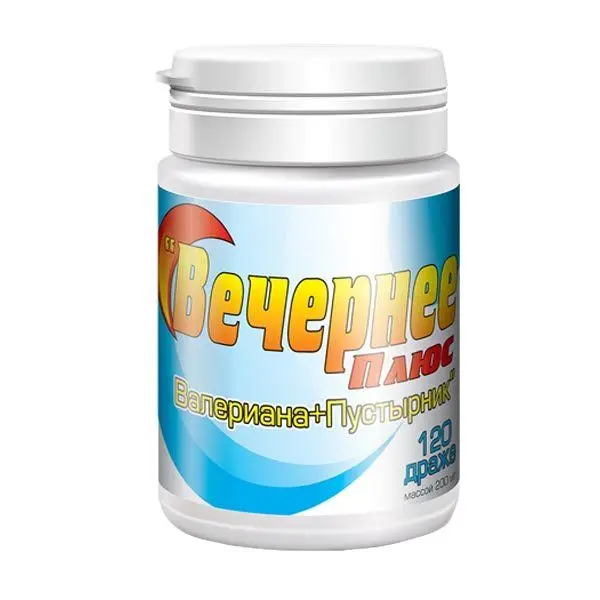 Вечернее Плюс Валериана+Пустырник др №120