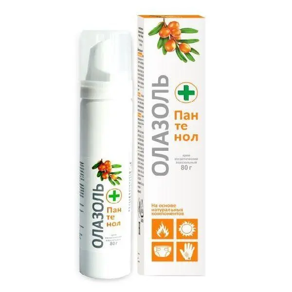 Олазоль + пантенол крем аэрозольный 80г