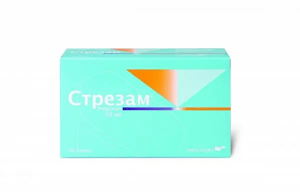Стрезам 50мг №24 капс ^