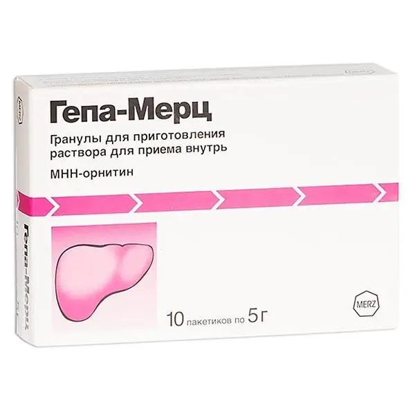Гепа-Мерц 5г №10 пак. ^ Гепа-Мерц 5г №10 пак. ^