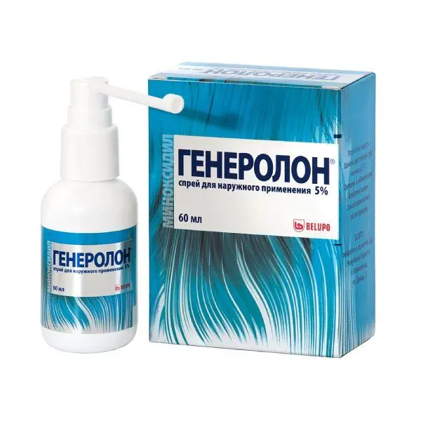 Генеролон спрей д/нар. прим. 5% фл. 60мл ^ Генеролон спрей д/нар. прим. 5% фл. 60мл ^
