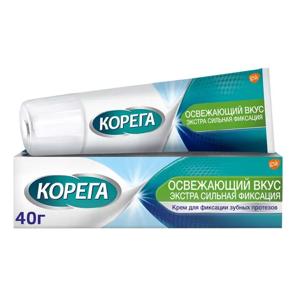 Корега 40г крем для фикс. зуб. протезов Максимальное прилегание Корега 40г крем для фикс. зуб. протезов Максимальное прилегание